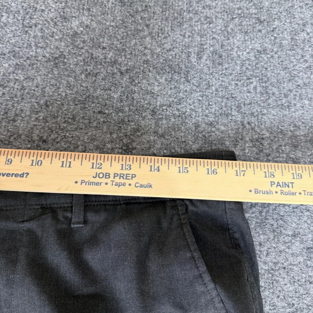 Kenneth Cole Reaction Mens Slim Fit Dress Pants Charcoal Gray 34x33 Stretch